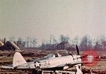 Image of P-47 Thunderbolt fighter planes Belgium, 1945, second 60 stock footage video 65675047650