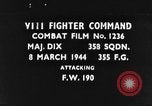 Image Messerschmitt Focke-Wulf Fw 190 avions de chasse théâtre européen, 1944, de la seconde 1 séquences d'archives historiques vidéo 65675047653