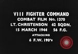 Image of attack on Focke-Wulf Fw 190 fighter European Theater, 1944, second 3 stock footage video 65675047661