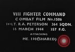 Image of German Messerschmitt Bf 110 fighter European Theater, 1944, second 1 stock footage video 65675047663