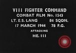 Image of German Heinkel He 111 bomber plane European Theater, 1944, second 1 stock footage video 65675047664