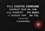 Standbild airdrome europäische Theater, 1944, aus Sekunde 1 historischem Filmmaterial Videoclip 65675047665