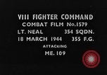 Standbild Messerschmitt Bf 109 Jagdflugzeug europäische Theater, 1944, aus Sekunde 1 historischem Filmmaterial Videoclip 65675047667