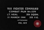 Standbild Messerschmitt Bf 109 Jagdflugzeug europäische Theater, 1944, aus Sekunde 3 historischem Filmmaterial Videoclip 65675047667