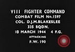Image of Focke-Wulf Fw-190 fighter European Theater, 1944, second 3 stock footage video 65675047669