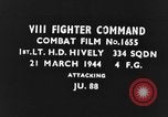 Image of attack on Junkers Ju 88 aircraft European Theater, 1944, second 1 stock footage video 65675047670