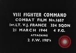 Immagine di Attacco a due Focke-Wulf FW-190 piani Teatro europeo, 1944, secondo 3 filmato di repertorio 65675047671