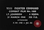 Image of Focke Wulf Fw 190 fighter aircraft European Theater, 1944, second 3 stock footage video 65675047679