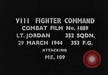 Standbild Deutsche Messerschmitt Bf 109 Ebene europäische Theater, 1944, aus Sekunde 3 historischem Filmmaterial Videoclip 65675047680