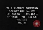Standbild Deutsche Messerschmitt Bf 109 Ebene europäische Theater, 1944, aus Sekunde 4 historischem Filmmaterial Videoclip 65675047680