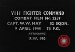 Standbild Focke-Wulf Fw 190 Kampfflugzeuge europäische Theater, 1944, aus Sekunde 1 historischem Filmmaterial Videoclip 65675047683