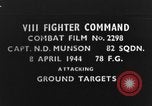 Standbild strafing deutschen Junkers Ju 52 europäische Theater, 1944, aus Sekunde 1 historischem Filmmaterial Videoclip 65675047685