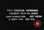 Image of strafing of convoy European Theater, 1944, second 1 stock footage video 65675047703