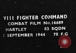 Image of strafing ground targets European Theater, 1944, second 1 stock footage video 65675047707