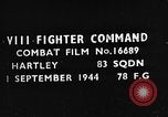 Image of strafing ground targets European Theater, 1944, second 4 stock footage video 65675047707