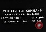 Image of attack on Messerschmitt Me 110 European Theater, 1944, second 3 stock footage video 65675047710