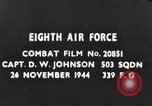 Standbild angreifenden deutschen Focke Wulf Fw-190 Jagdflugzeug europäische Theater, 1944, aus Sekunde 3 historischem Filmmaterial Videoclip 65675047717