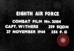 Image of attacking German Messerschmitt Bf 109 fighter European Theater, 1944, second 1 stock footage video 65675047721