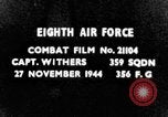 Image of attacking German Messerschmitt Bf 109 fighter European Theater, 1944, second 3 stock footage video 65675047721