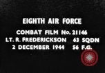 Standbild angreifenden Focke Wulf Fw-190 Kampfflugzeuge europäische Theater, 1944, aus Sekunde 4 historischem Filmmaterial Videoclip 65675047723