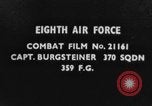 Standbild Bildung von P-47 Thunderbolt Kampfflugzeugen europäische Theater, 1944, aus Sekunde 4 historischem Filmmaterial Videoclip 65675047724