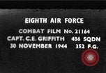 Image attaquer allemand Messerschmitt Me-109 Avion de chasse théâtre européen, 1944, de la seconde 1 séquences d'archives historiques vidéo 65675047725