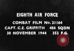 Image attaquer allemand Messerschmitt Me-109 Avion de chasse théâtre européen, 1944, de la seconde 3 séquences d'archives historiques vidéo 65675047725