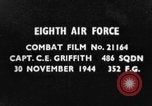 Image attaquer allemand Messerschmitt Me-109 Avion de chasse théâtre européen, 1944, de la seconde 4 séquences d'archives historiques vidéo 65675047725