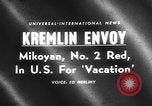 Image of Anastas Mikoyan New York United States USA, 1959, second 3 stock footage video 65675047731