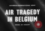 Standbild Wracks von abgestürzten Flugzeug Brüssel Belgien, 1961, aus Sekunde 3 historischem Filmmaterial Videoclip 65675047740