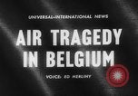 Standbild Wracks von abgestürzten Flugzeug Brüssel Belgien, 1961, aus Sekunde 5 historischem Filmmaterial Videoclip 65675047740