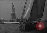 Image of 80 feet steel ketch sail boat New York City USA, 1939, second 11 stock footage video 65675047779