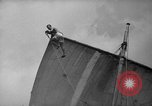 Image of 80 feet steel ketch sail boat New York City USA, 1939, second 15 stock footage video 65675047779
