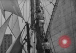 Image of 80 feet steel ketch sail boat New York City USA, 1939, second 25 stock footage video 65675047779
