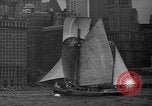 Image of 80 feet steel ketch sail boat New York City USA, 1939, second 27 stock footage video 65675047779