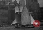 Image of 80 feet steel ketch sail boat New York City USA, 1939, second 28 stock footage video 65675047779