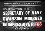 Image of funeral services Washington DC USA, 1939, second 1 stock footage video 65675047784