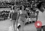 Image of bathing beauty parade Coney Island New York USA, 1938, second 16 stock footage video 65675047790