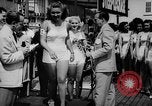Image of bathing beauty parade Coney Island New York USA, 1938, second 20 stock footage video 65675047790