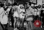 Image of bathing beauty parade Coney Island New York USA, 1938, second 25 stock footage video 65675047790