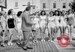 Image of bathing beauty parade Coney Island New York USA, 1938, second 35 stock footage video 65675047790