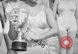 Image of bathing beauty parade Coney Island New York USA, 1938, second 45 stock footage video 65675047790