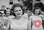 Image of bathing beauty parade Coney Island New York USA, 1938, second 49 stock footage video 65675047790