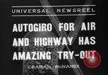 Image of autogyro lands in town United States USA, 1936, second 5 stock footage video 65675047810
