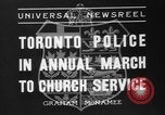 Image of Toronto police Toronto Ontario Canada, 1936, second 3 stock footage video 65675047813