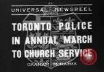 Image of Toronto police Toronto Ontario Canada, 1936, second 9 stock footage video 65675047813