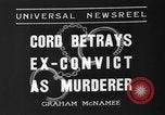 Immagine di Prove contro Giovanni Fiorenza in omicidio di Nancy Evans Titterton New York United States USA, 1936, secondo 25 filmato di repertorio 65675047814