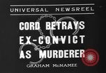 Immagine di Prove contro Giovanni Fiorenza in omicidio di Nancy Evans Titterton New York United States USA, 1936, secondo 27 filmato di repertorio 65675047814