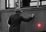 Image of obsolete trolley cars Oakland California USA, 1935, second 4 stock footage video 65675047821