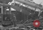 Image of obsolete trolley cars Oakland California USA, 1935, second 7 stock footage video 65675047821